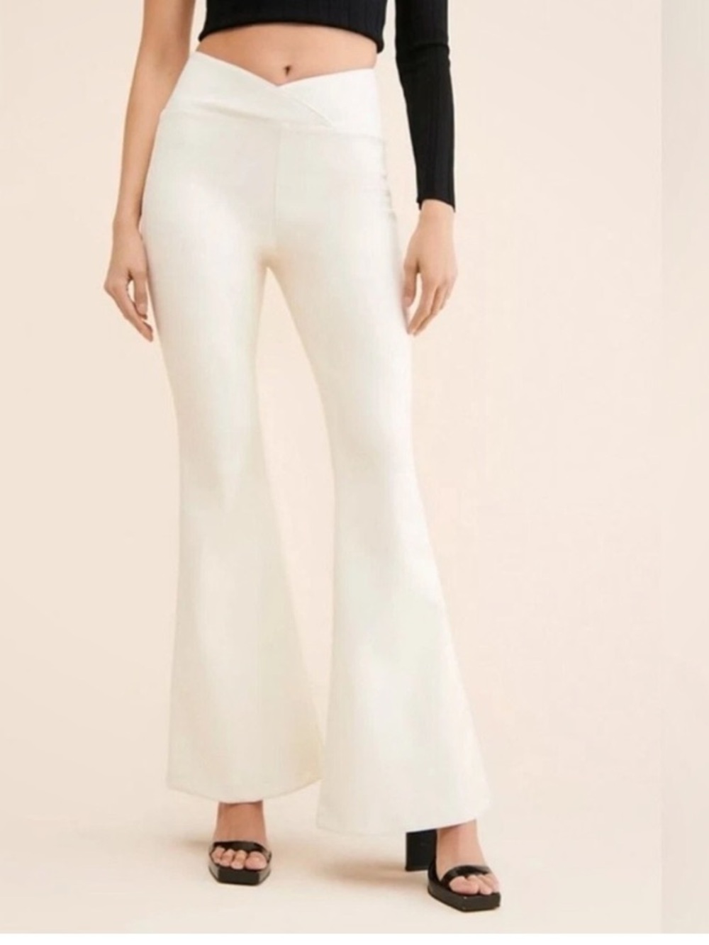 Free People Faux Leather Flare
Pants 28" size 29